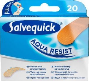 Salvequick  Plastry Aqua Resist wodoodporne 1op-20szt 1