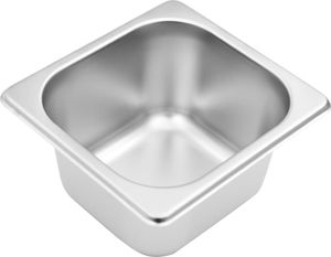 vidaXL Ekspozytor z 6 pojemnikami GN 1/6, stal nierdzewna 8