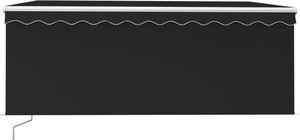 vidaXL Ręcznie zwijana markiza z zasłoną, 3,5x2,5 m, antracytowa 4