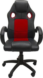 Fotel Topeshop ENZO czerwono-czarny 2