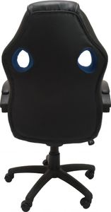 Fotel Topeshop ENZO niebiesko-czarny 3