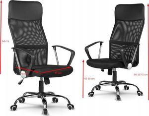 Krzesło biurowe Topeshop Nemo Czerwone 5