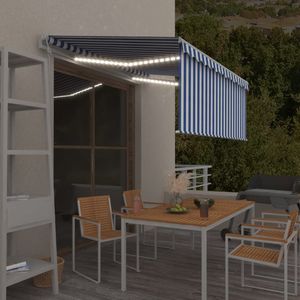 vidaXL Automatyczna markiza z zasłoną, LED i czujnikiem, 3x2,5 m 1