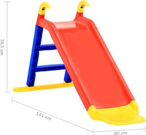 vidaXL Zjeżdżalnia dla dzieci, 141 cm, polipropylen (PP) 6