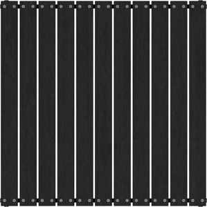 vidaXL Stołek ogrodowy, 70x70x30 cm, czarny, lite drewno sosnowe 3