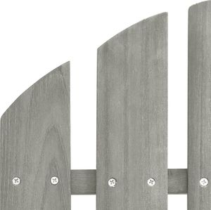 vidaXL Krzesło ogrodowe Adirondack ze stolikiem, drewno jodłowe, szare 7