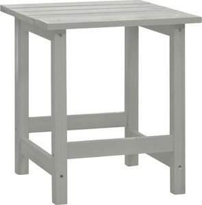 vidaXL Krzesło ogrodowe Adirondack ze stolikiem, drewno jodłowe, szare 8