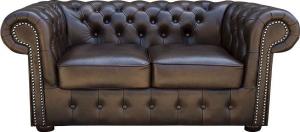 Chesterfield Sofa Chesterfield Original Classic skóra naturalna 2 os. 1