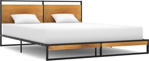 vidaXL Rama łóżka, metalowa, 140 x 200 cm 1