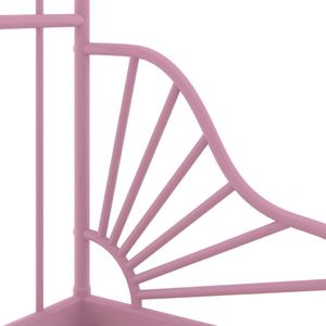 vidaXL Przedłużana rama łóżka, różowa, metalowa, 80x130/200 cm 5