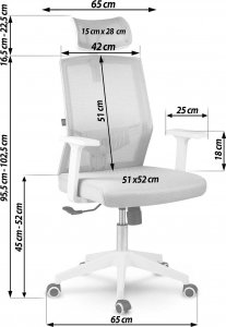 Krzesło biurowe Sofotel Rotar Beżowe 16