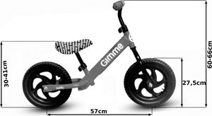 Rowerek biegowy Gimme Teddy - niebieski 11