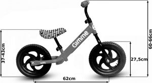 Rowerek biegowy Gimme Teddy - różowy 12