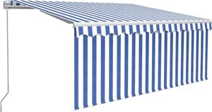 vidaXL Ręcznie zwijana markiza z zasłoną i LED, 3,5x2,5 m 2