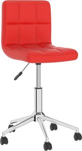 Krzesło biurowe vidaXL Czerwone 1
