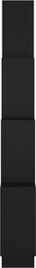 vidaXL Półka ścienna w formie kostek, czarna, 90x15x119 cm, płyta 5