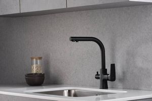 Bateria kuchenna Blue Water Tivoli stojąca czarna matowa (BW-5901730615968) 2