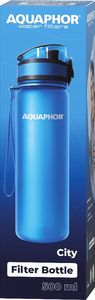 Aquaphor ZESTAW! Butelka filtrująca na wodę Aquaphor City niebieska z zapasem filtów 5