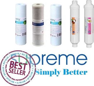 Supreme Komplet wkładów Premium RO6 z filtrem węglowym i mineralizatorem 2