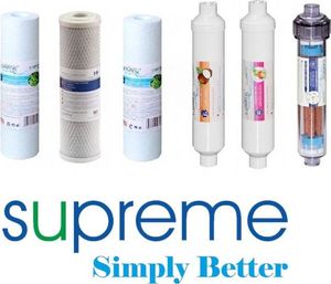 Supreme Komplet wkładów Premium RO7 z mineralizatorem i jonizatorem 2