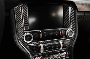 MTuning Okleina carbonowa dekorów wyświetlacza Ford Mustang 15-19 1