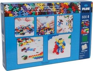 Plus Plus Mini mix 600 szt. (Basic, Neon) i 2 płytki konstrukcyjne 6