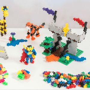 Plus Plus Mini mix 600 szt. (Basic, Neon) i 2 płytki konstrukcyjne 9