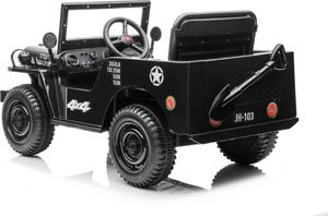 3Z Auto na akumulator Retro Wojskowy Czarny 3