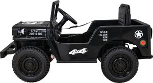 3Z Auto na akumulator Retro Wojskowy Czarny 4