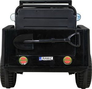 3Z Auto na akumulator Retro Wojskowy Czarny 6