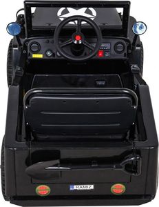 3Z Auto na akumulator Retro Wojskowy Czarny 7