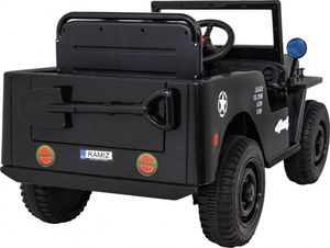 3Z Auto na akumulator Retro Wojskowy Czarny 8