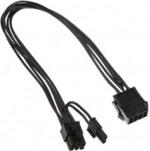 PCIe 8-pin - ATX/EPS 8-pin, 0.3m, Czarny (ZUAD-768) 2
