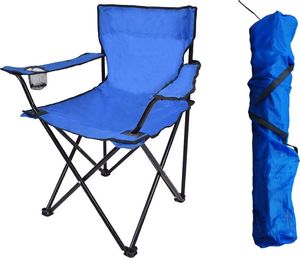 Krzesło wędkarskie Hugo składane - niebieskie 1