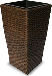 OSŁONA DONICA DONICZKA RATTANOWA WYSOKA 49 CM 1