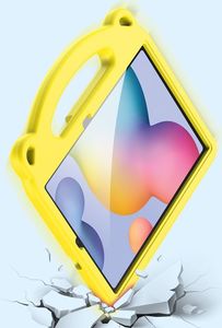 Etui na tablet Dux Ducis Etui SAMSUNG GALAXY TAB S6 LITE ( P610 / P615 ) Dux Ducis Panda Pancerne Silikonowe dla dzieci +Podstawka żółte 4