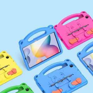 Etui na tablet Dux Ducis Etui SAMSUNG GALAXY TAB S6 LITE ( P610 / P615 ) Dux Ducis Panda Pancerne Silikonowe dla dzieci +Podstawka żółte 6