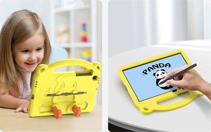 Etui na tablet Dux Ducis Etui SAMSUNG GALAXY TAB S6 LITE ( P610 / P615 ) Dux Ducis Panda Pancerne Silikonowe dla dzieci +Podstawka żółte 7