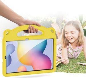 Etui na tablet Dux Ducis Etui SAMSUNG GALAXY TAB S6 LITE ( P610 / P615 ) Dux Ducis Panda Pancerne Silikonowe dla dzieci +Podstawka żółte 9