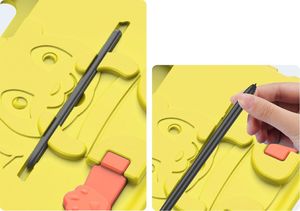 Etui na tablet Dux Ducis Etui SAMSUNG GALAXY TAB S6 LITE ( P610 / P615 ) Dux Ducis Panda Pancerne Silikonowe dla dzieci +Podstawka żółte 10