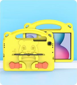 Etui na tablet Dux Ducis Etui APPLE IPAD AIR 4 / IPAD PRO 11 ( 2018 / 2020 / 2021 ) Dux Ducis Panda Pancerne Silikonowe dla dzieci +Podstawka żółte 17
