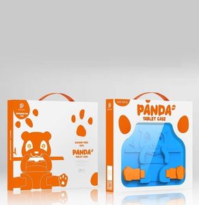 Etui na tablet Dux Ducis Etui APPLE IPAD AIR 4 / IPAD PRO 11 ( 2018 / 2020 / 2021 ) Dux Ducis Panda Pancerne Silikonowe dla dzieci +Podstawka żółte 18