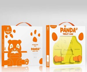 Etui na tablet Dux Ducis Etui APPLE IPAD AIR 4 / IPAD PRO 11 ( 2018 / 2020 / 2021 ) Dux Ducis Panda Pancerne Silikonowe dla dzieci +Podstawka żółte 7