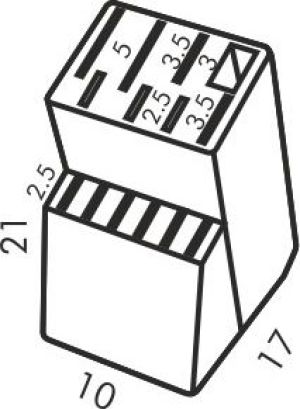 Tescoma Blok na 13 noży, nożyc/ostrzałki WOODY (869508.00) 2