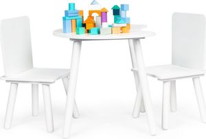 Ecotoys Stół stolik +2 krzesła meble dla dzieci komplet Ecotoys 1