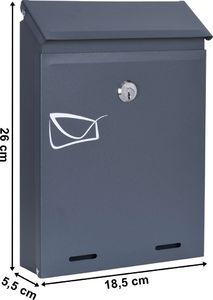 Skrzynka na listy ODVIN - antracyt 11