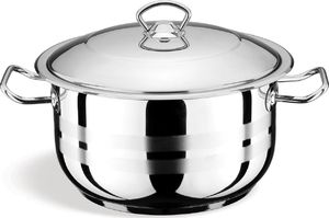 Royal Song Duży Garnek 17L 34 CM Głęboki Stal nierdzewna Indukcja Pokrywa 1
