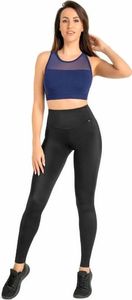 Teyli Legginsy damskie sportowe Yoggi czarne Czarny 6XL 3
