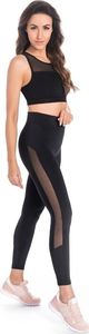Teyli Legginsy sportowe z siateczką Mappy czarne Czarny XXL 4