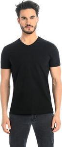Teyli T-shirt męski bawełniany Dany V czarny Czarny 3XL 1